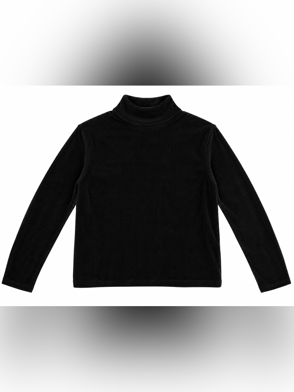 a new day Black Ribbed Turtleneck Sweater